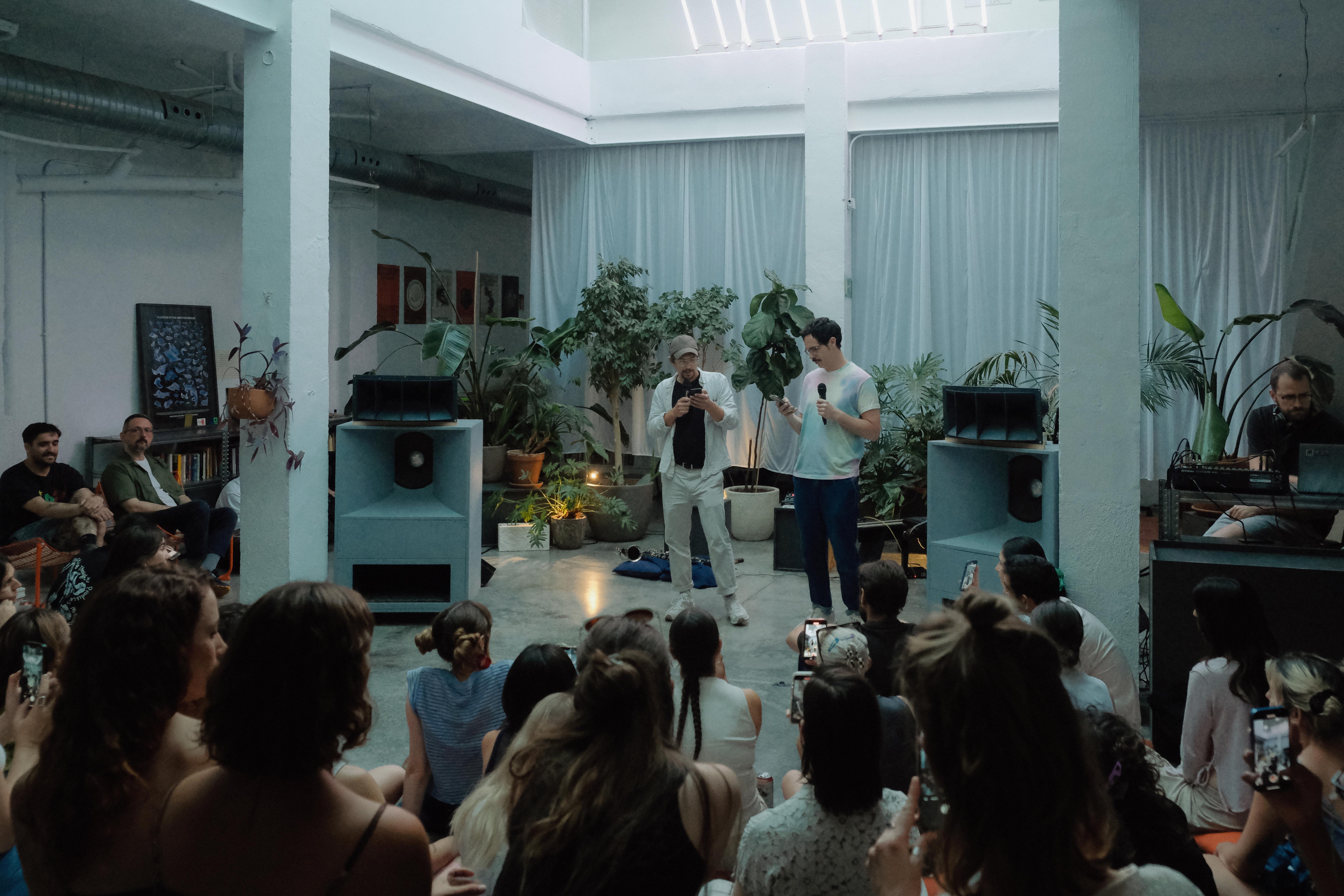 Institute for Postnatural Studies, activity: TENDER RADIO LAUNCH: NICOLAS JAAR & ELI WEWENTXU (fig. 5)